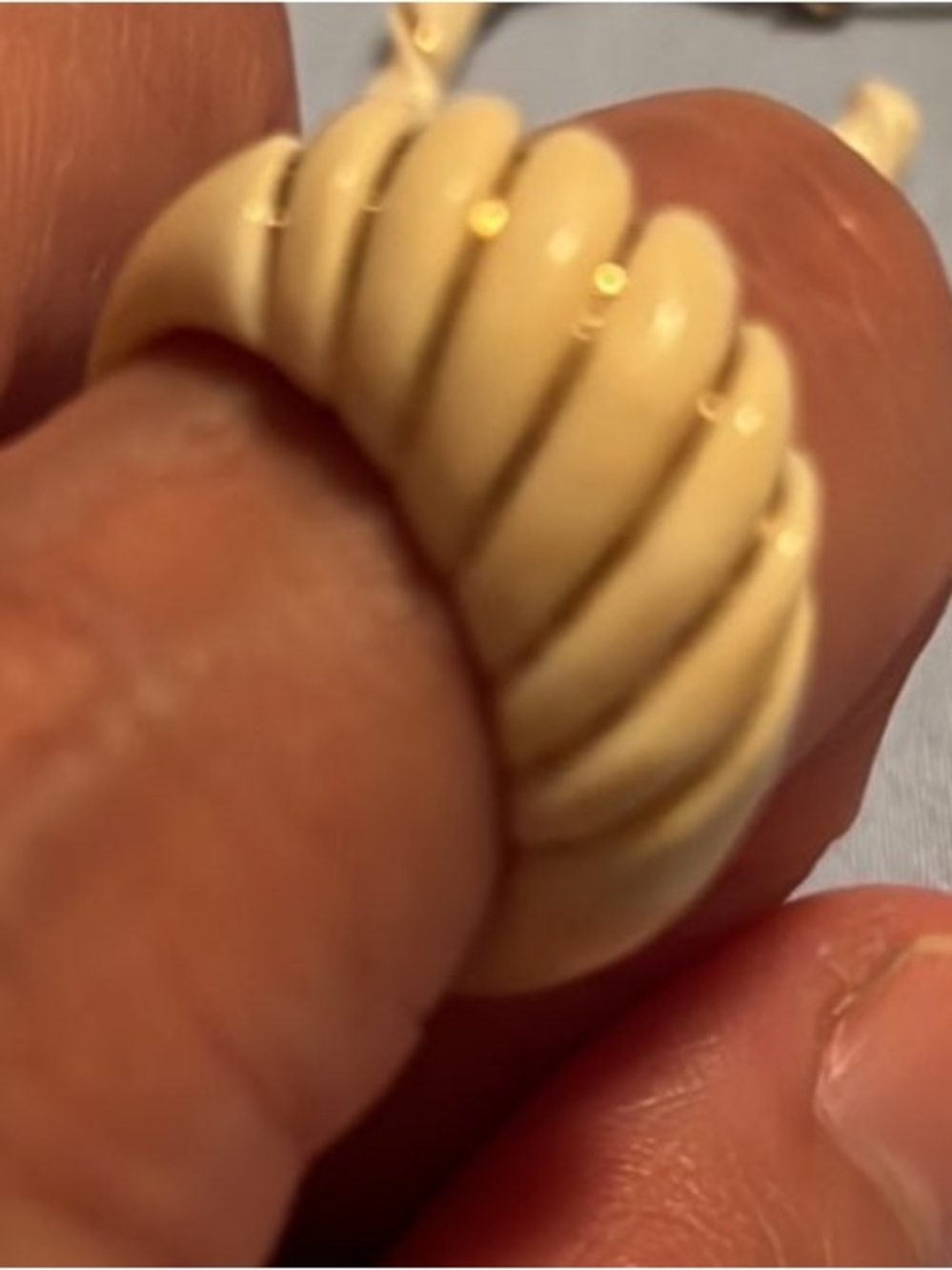 14k real gold Cream Twisted Dome Ring - Women Jewelry